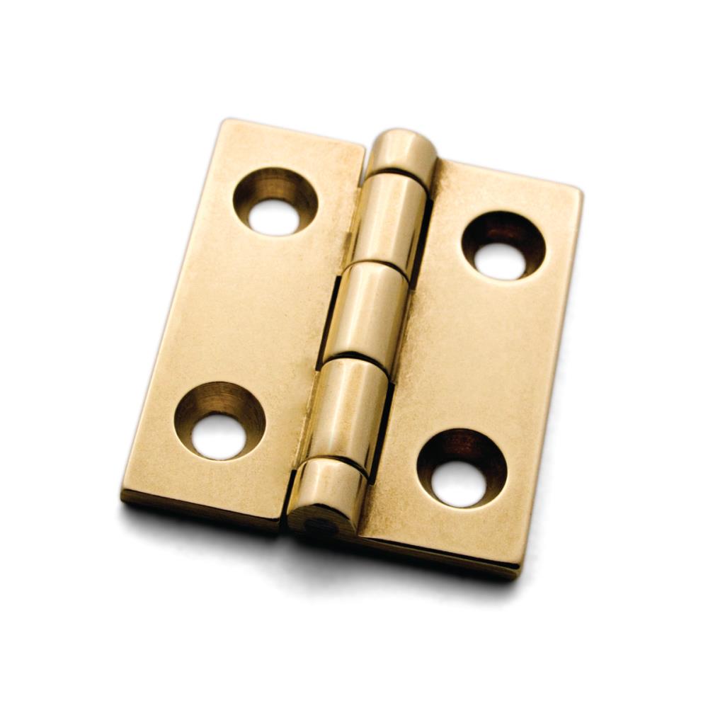 CB-303 Butt Hinge - A product photo of brass hardware on a white background
