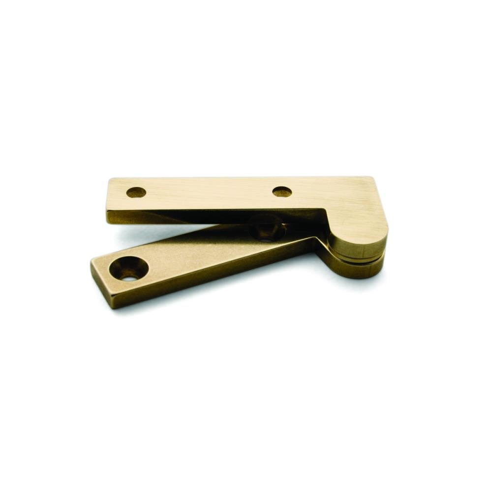L-23 Pivot Hinge - A product photo of brass hardware on a white background